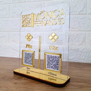 Display com 2 Qrcodes
