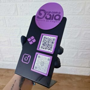 Display com 2 Qrcodes