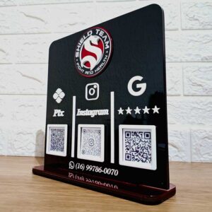 Display com 3 Qrcodes