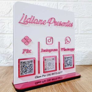 Display com 3 Qrcodes