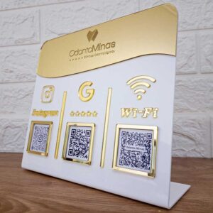 Display com 3 Qrcodes