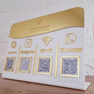 Display com 4 Qrcodes