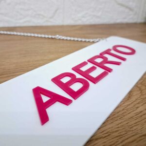 Placa Aberto/Fechado