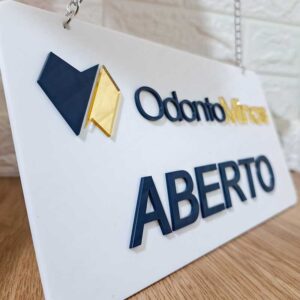 Placa Aberto/Fechado
