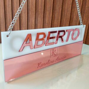 Placa Aberto/Fechado