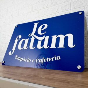 Placa com Logomarca Retangular